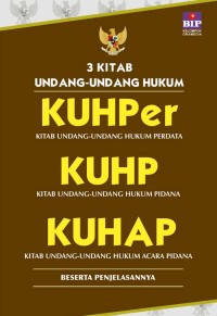 Image of 3 KITAB UNDANG-UNDANG HUKUM KUHPer, KUHP,