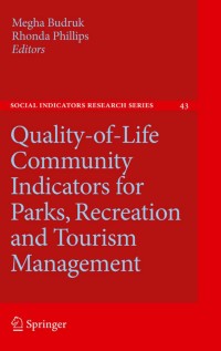 Image of E-BOOK : QUALITY-OF-LIFE COMMUNITY INDICATORS FOR PARKS, RECREATION AND TOURISM MANAGEMENT